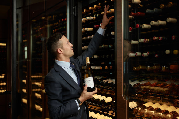 Loic Avril, the head sommelier at Society restaurant in Melbourne.