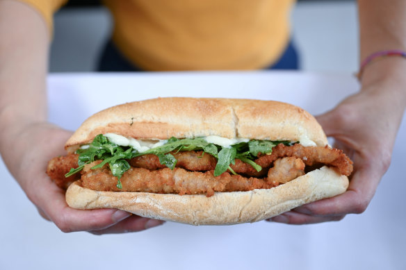 The bestselling veal-cotoletta panino, which has been on the menu since the restaurant opened in 2010. 