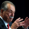 Andrew Liveris speaks during a press conference in France ahead of the Paris Olympic Games in July.