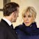 Brigitte Macron and her husband, Emmanuel, at the Elysee Palace in Paris on Monday night.