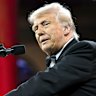 US President Donald Trump said other countries were lining up to “kiss my ass” over tariffs.