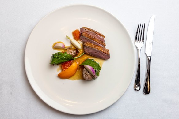 Victorian produce, including Great Ocean Duck, drives the menu.