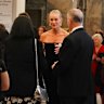 Sarah Murdoch, co-chair of the Murdoch Children’s Research Institute, speaks to guests.