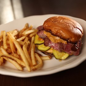 The cheeseburger with extra wagyu.