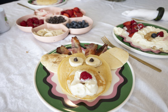 Themed pancakes are on the menu at the Micola household this Christmas.
