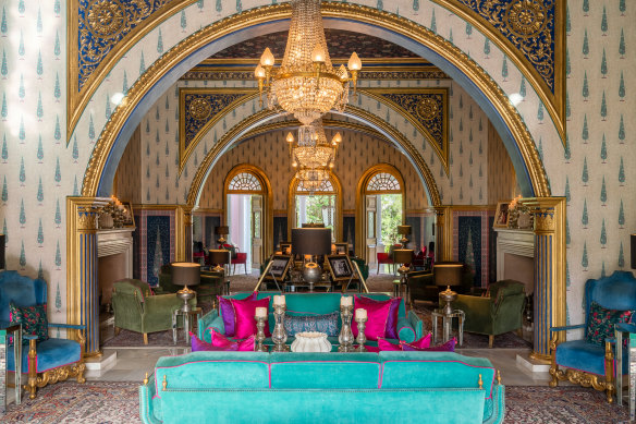 This 19th-century palace is still owned by the royal family of Jaipur.
