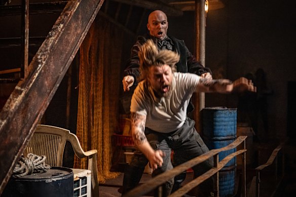 Backstage at the Sydney Opera House for the full dress rehearsal of the Il Trittico production.