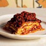 Gianmarco’s “best ever” lasagne alla bolognese with slow-cooked pork, beef and veal ragu.