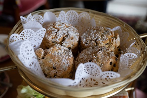 The famous scones at The Tea Cosy.