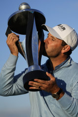 Charl Schwartzel with the trophy