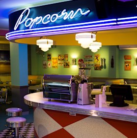 Channelling Grease at the retro diner.