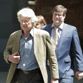 Julian Wright outside the Supreme Court in Perth last year.