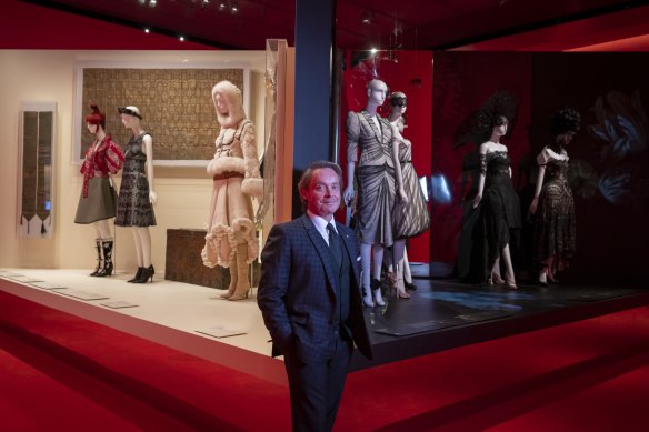 NGV director Tony Elwood at the opening of ‘Alexander McQueen: Mind, Mythos, Muse.’