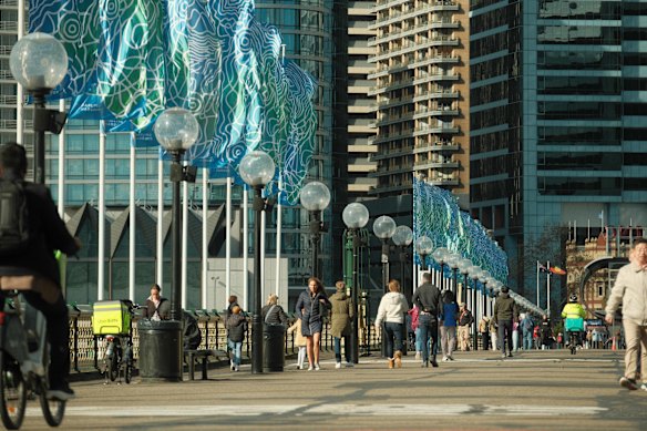Thousands of residents, workers and tourists cross the bridge each day, which sometimes creates tensions between pedestrians and cyclists.