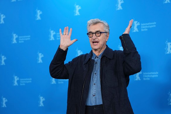 Wim Wenders on the opening day of the festival. 