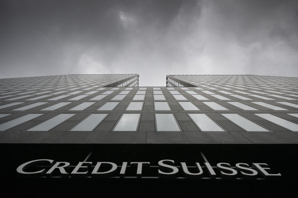 Credit Suisse shares have plunged to a record low.