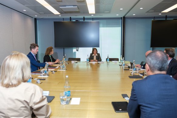 Cameras were allowed in to the board meeting of the Reserve Bank of Australia for the last rate’s decision.