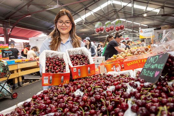 Sawanya Thakarnpong of Market Boys, one of Queen Victoria Market”s fresh produce traders.