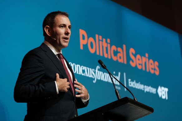 Treasurer Jim Chalmers has told business leaders that higher commodity prices have boosted the budget bottom line but economic uncertainty and spending pressures are growing.