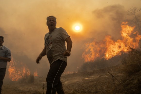 The Aegean Sea island of Rhodes, southeastern Greece, went up in flames in July last year.