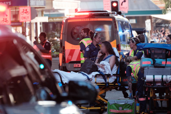 Several stabbing casualties were taken to surrounding hospitals after the Bondi Junction attack.