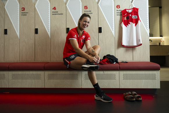 Chloe Molloy has transformed the Swans in her first season at the club.