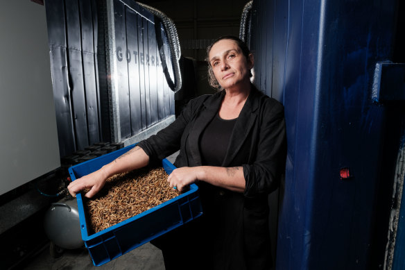 Former farmer Olympia Yarger founded Goterra, the company behind Howard Smith Wharves’ food waste contract.