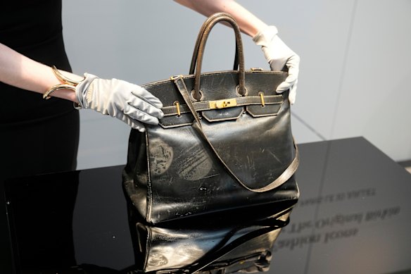The original Birkin at Sotheby’s, Paris was made for Birkin in 1984.