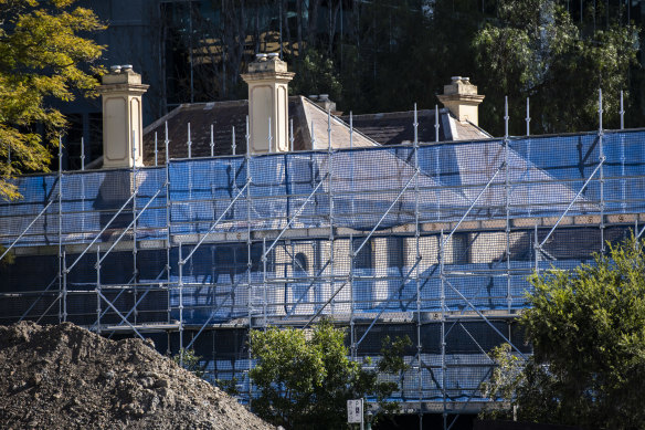 The new Powerhouse Museum will be built on the cleared Willow Grove site. 