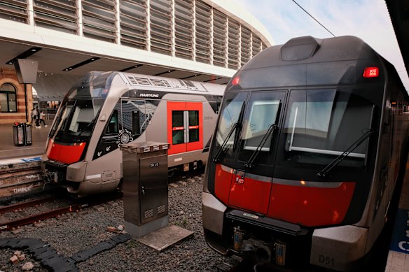 New Mariyung trains are expected to start operating on the Blue Mountains line in October.