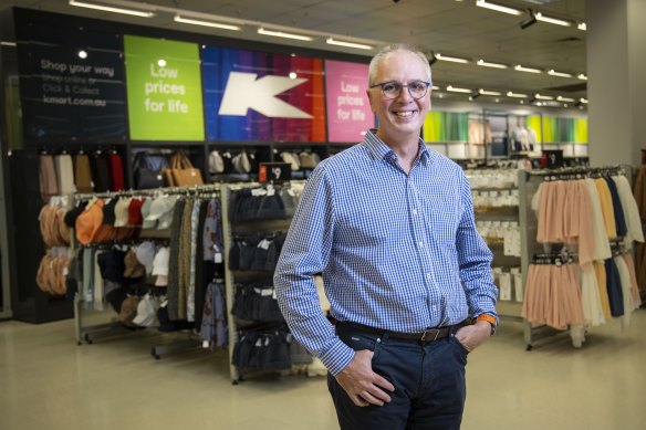 Kmart Group boss Ian Bailey says the discount retailer is also a product developer. 