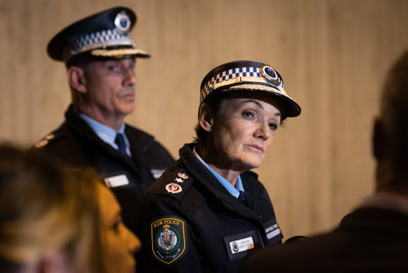 NSW Police Commissioner Karen Webb announced the charges on Wednesday evening.