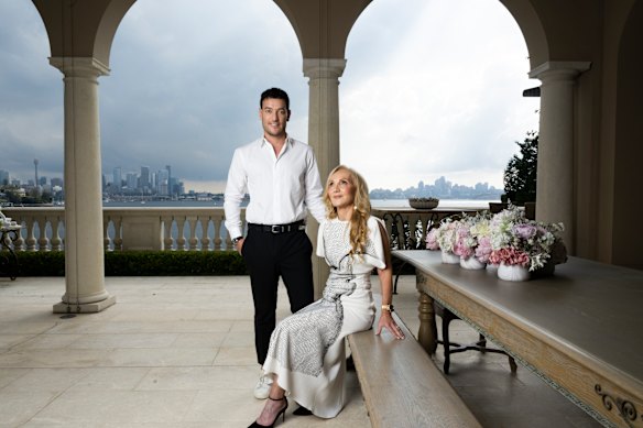 Joshua Penn, with his mother Linda Penn, in their Point Piper home.