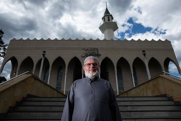 Sheikh Yahya Safi outside Lakemba Mosque on the eve of Ramadan, after Pauline Hanson singled out the suburb as a place where she felt unsafe.