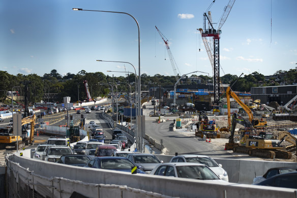 Construction on the final stage of the WestConnex motorway is under way at Rozelle and Lilyfield.