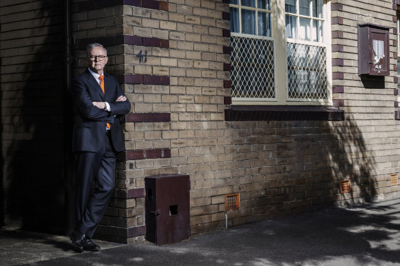 Prime Minister Anthony Albanese at his childhood home.