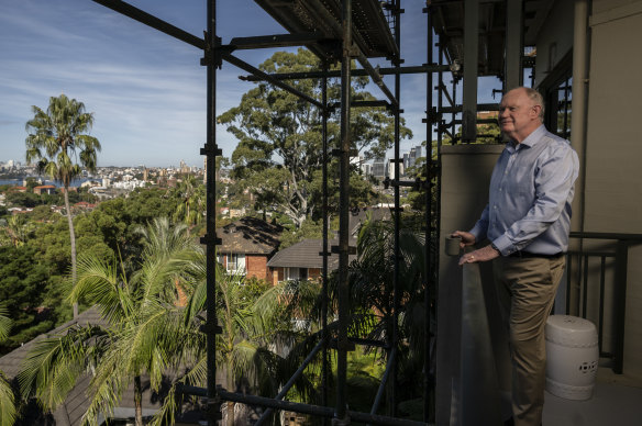 Paul Stephenson said traffic noise from the Warringah Freeway has gotten worse since he first moved to Neutral Bay in 2016.