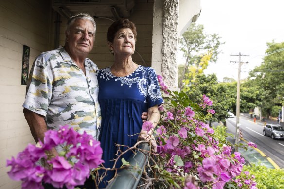 Downsizers Lance and Christine Haigh have been long time Glebe locals but are now selling.