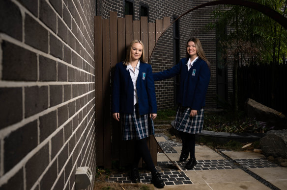 Caroline Chisholm College year 12 students Ashley Horsnell and Ella Yeomans have already received university offers for next year. 