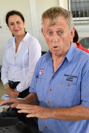 Ms Palaszczuk with the member for Mirani, Jim Pearce.