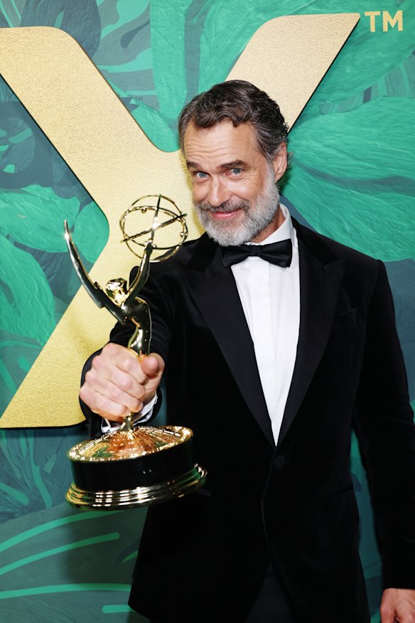 With his 2022 Emmy for The White Lotus, one of three awards Bartlett garnered for the series.
