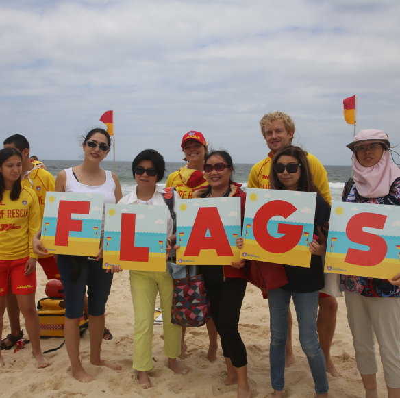 Look for the flags and stay safe