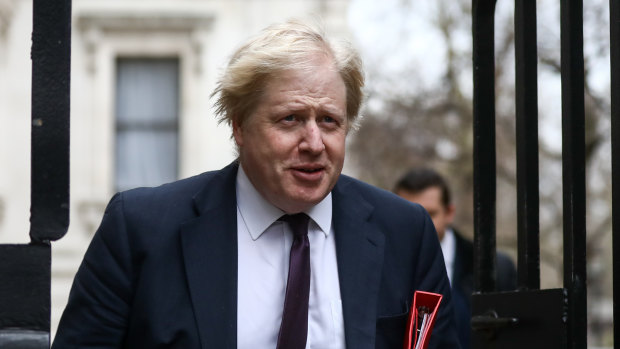 Boris Johnson, the British foreign secretary.