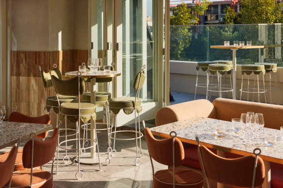 The Bristol Hotel's redesign includes the Athens-style Rooftop Kouzina grill. 