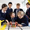 Barker College students in robotics class.