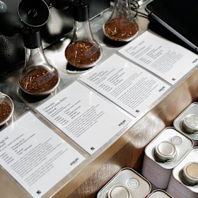 Regulars uses beans from owner Eddie Pan’s roastery, Rollers.