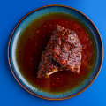 Pauly’s Chicken & Ribs Noranda. The “spicy” chickens are glazed with a medium-hot, Portuguese-inspired chilli sauce bright with lemon juice and vinegar.  