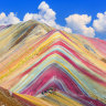 The majestic Vinicunca in the Cusco region of Peru, also Rainbow Mountain.