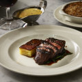 Tenderloin with pommes Anna at The Dry Dock. 