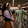 Sabian Concha and Sarah Yaacoub at Chatswood Library, the second most visited library in NSW after the State Library.